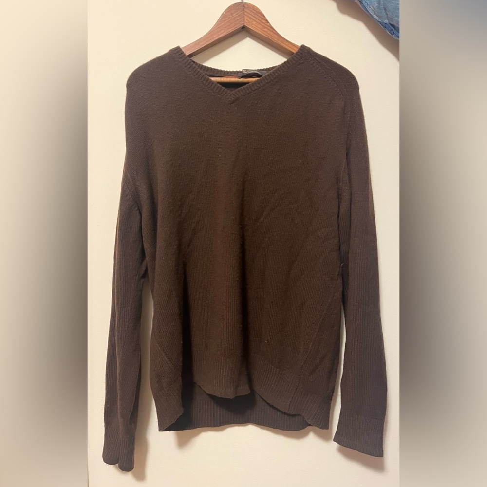 Loro Piana Chocolate Brown Cashmere Sweater